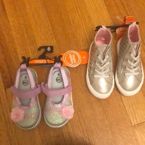 Wonder Nation Toddler baby infant Girls shoe lot Size 6